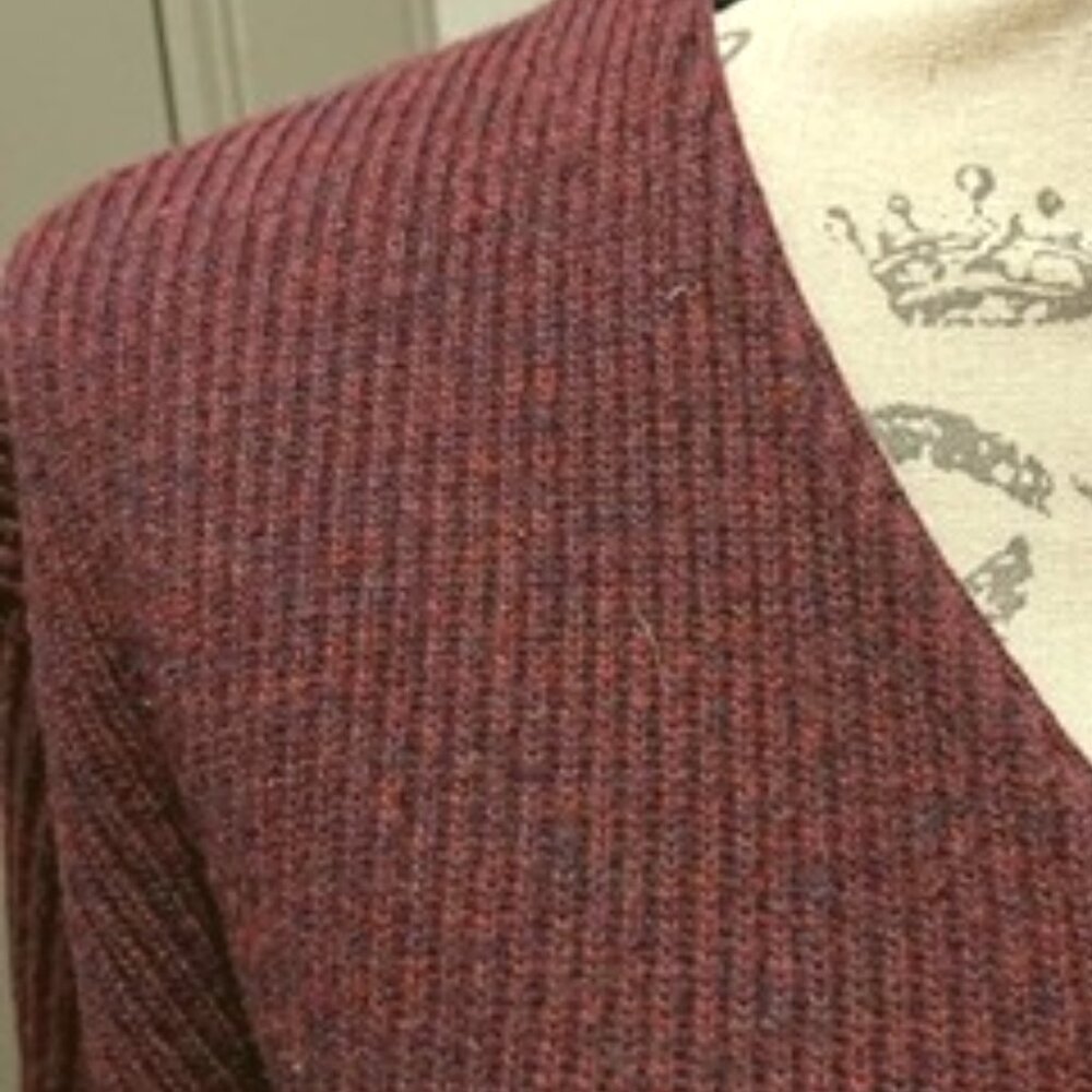 Vintage Patagonia 100% Wool Maroon Cardigan-MED - Picture 7 of 10